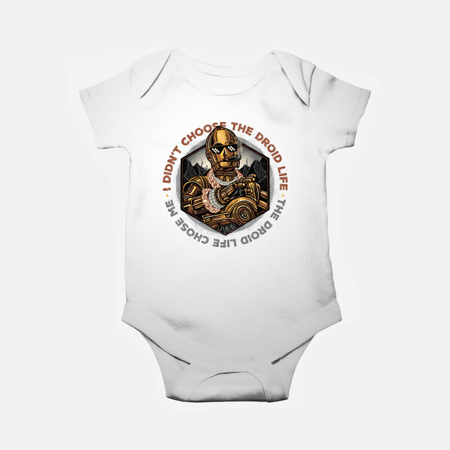The Droid Life-Baby-Basic-Onesie-glitchygorilla