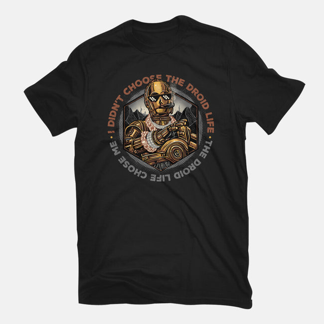 The Droid Life-Womens-Fitted-Tee-glitchygorilla