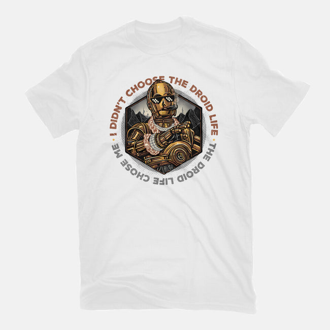 The Droid Life-Unisex-Basic-Tee-glitchygorilla