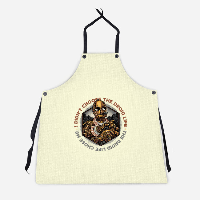 The Droid Life-Unisex-Kitchen-Apron-glitchygorilla