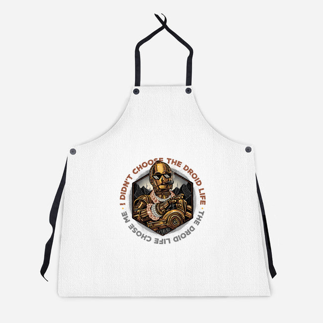 The Droid Life-Unisex-Kitchen-Apron-glitchygorilla
