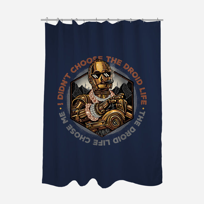The Droid Life-None-Polyester-Shower Curtain-glitchygorilla