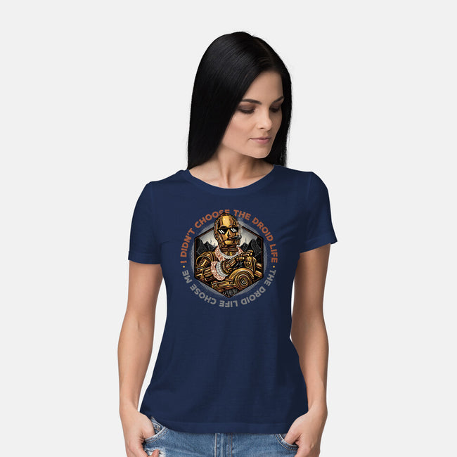 The Droid Life-Womens-Basic-Tee-glitchygorilla