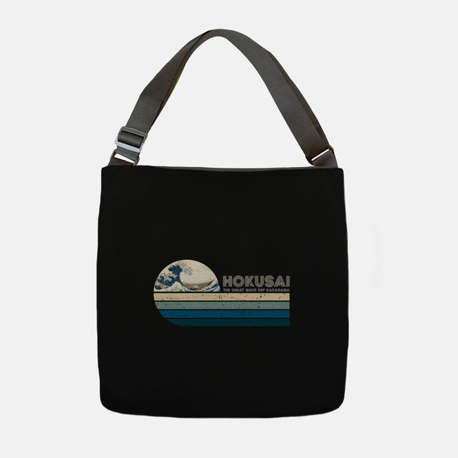 Retro Hokusai-None-Adjustable Tote-Bag-DrMonekers