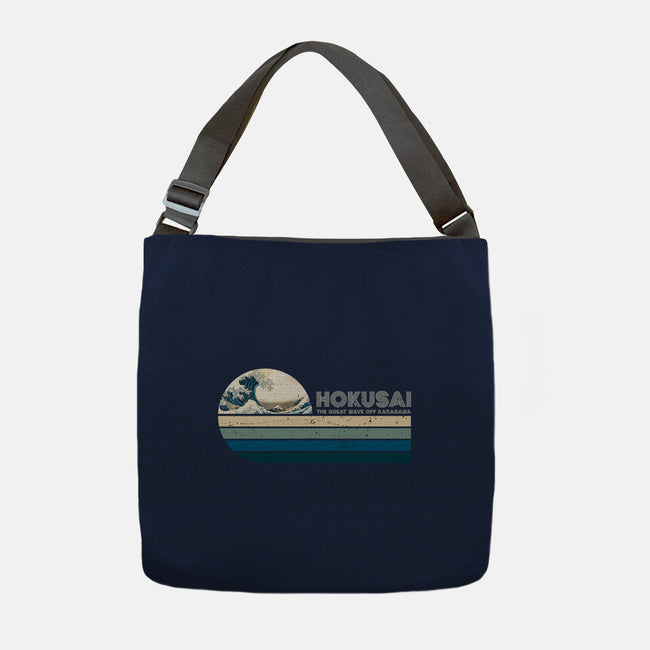 Retro Hokusai-None-Adjustable Tote-Bag-DrMonekers