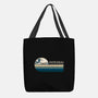 Retro Hokusai-None-Basic Tote-Bag-DrMonekers