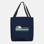 Retro Hokusai-None-Basic Tote-Bag-DrMonekers