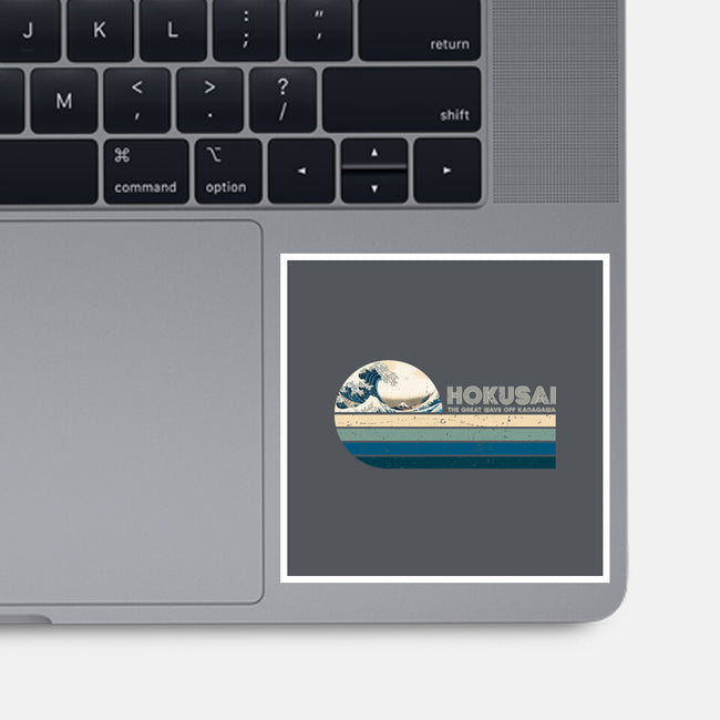 Retro Hokusai-None-Glossy-Sticker-DrMonekers