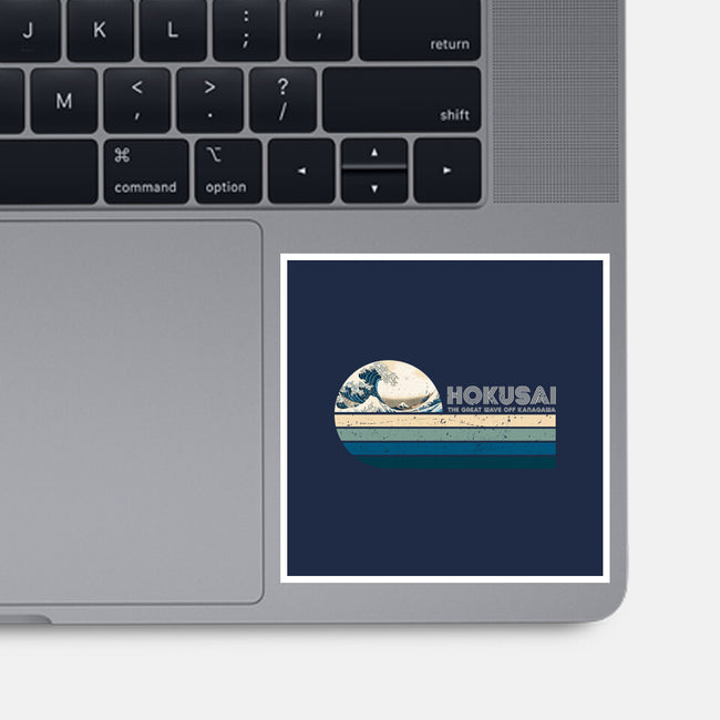 Retro Hokusai-None-Glossy-Sticker-DrMonekers