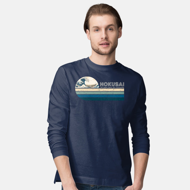 Retro Hokusai-Mens-Long Sleeved-Tee-DrMonekers