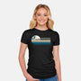 Retro Hokusai-Womens-Fitted-Tee-DrMonekers