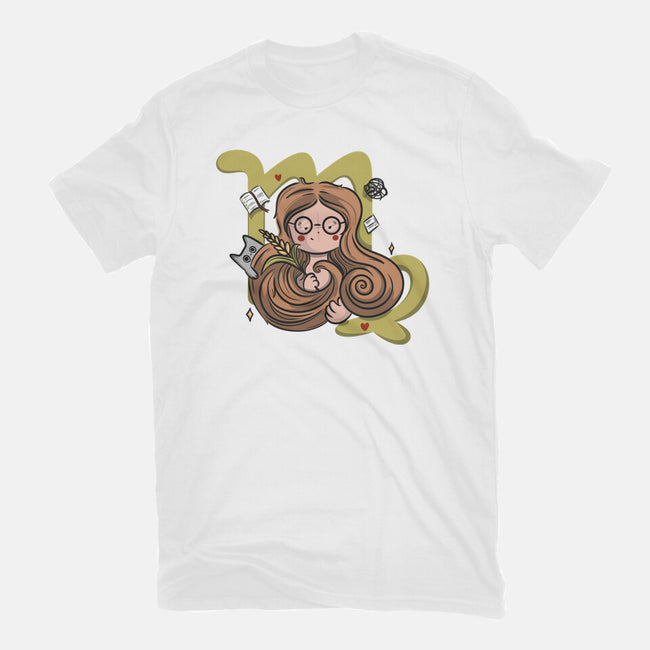 Celestial Virgo-Womens-Fitted-Tee-OnlyColorsDesigns