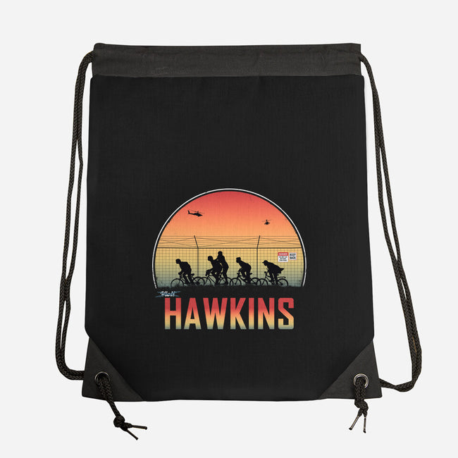 Hawkins Keep Back-None-Drawstring-Bag-alfbocreative