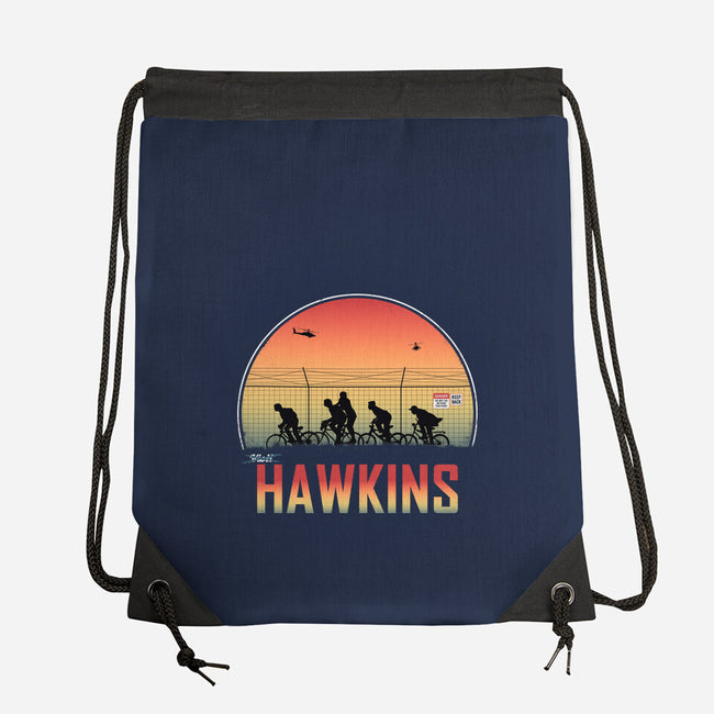 Hawkins Keep Back-None-Drawstring-Bag-alfbocreative