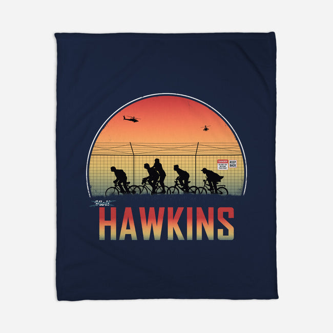 Hawkins Keep Back-None-Fleece-Blanket-alfbocreative