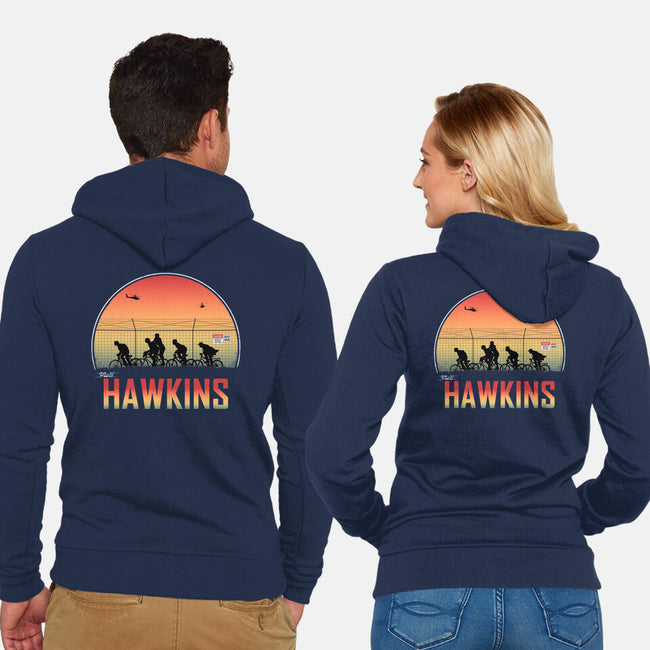 Hawkins Keep Back-Unisex-Zip-Up-Sweatshirt-alfbocreative