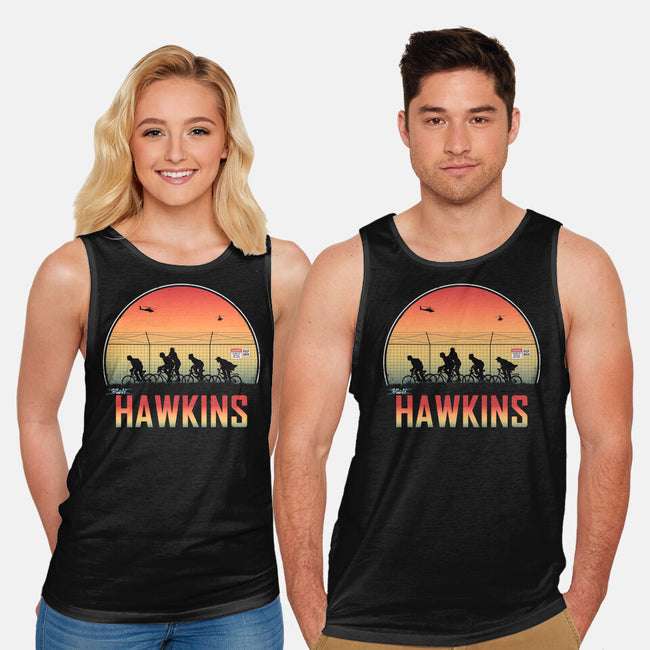 Hawkins Keep Back-Unisex-Basic-Tank-alfbocreative