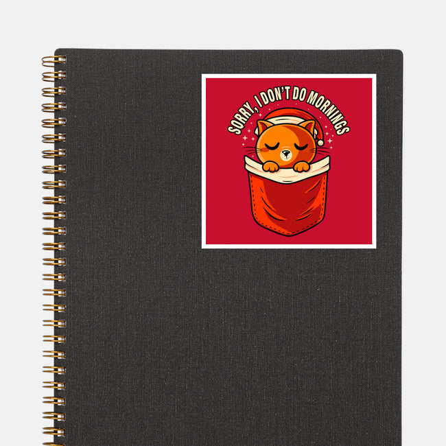 I Don’t Do Mornings-None-Glossy-Sticker-erion_designs