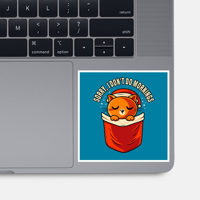 I Don’t Do Mornings-None-Glossy-Sticker-erion_designs