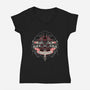 The Spark Of Rebellion-Womens-V-Neck-Tee-glitchygorilla