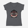 The Spark Of Rebellion-Womens-V-Neck-Tee-glitchygorilla