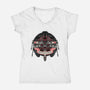 The Spark Of Rebellion-Womens-V-Neck-Tee-glitchygorilla