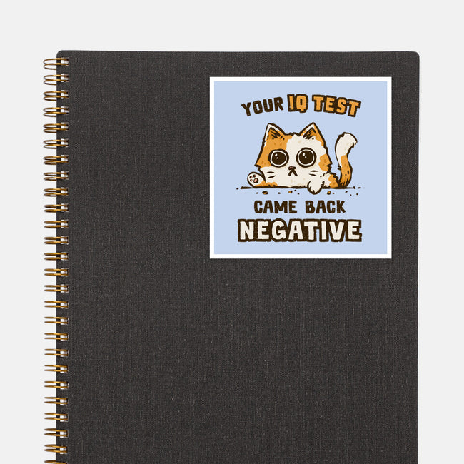 IQ Test Results-None-Glossy-Sticker-kg07