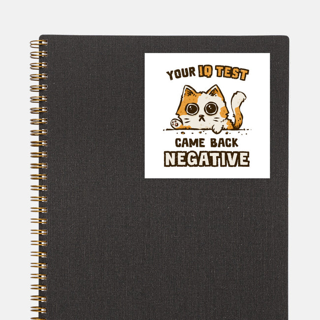 IQ Test Results-None-Glossy-Sticker-kg07