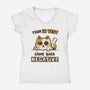 IQ Test Results-Womens-V-Neck-Tee-kg07