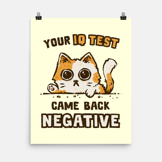 IQ Test Results-None-Matte-Poster-kg07