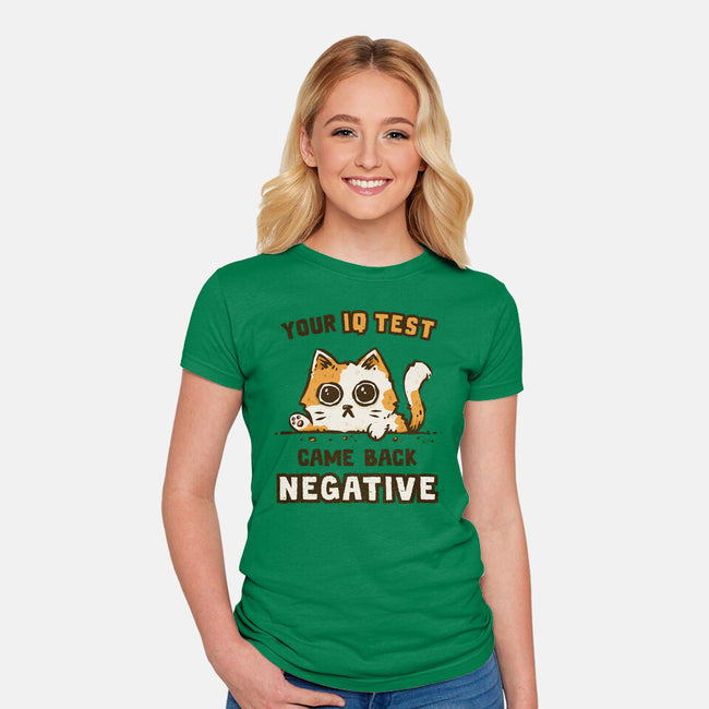 IQ Test Results-Womens-Fitted-Tee-kg07