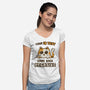 IQ Test Results-Womens-V-Neck-Tee-kg07