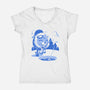 Winter Fishing-Womens-V-Neck-Tee-estudiofitas