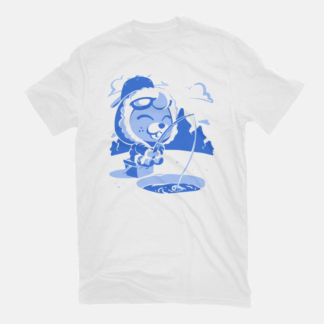 Winter Fishing-Womens-Fitted-Tee-estudiofitas