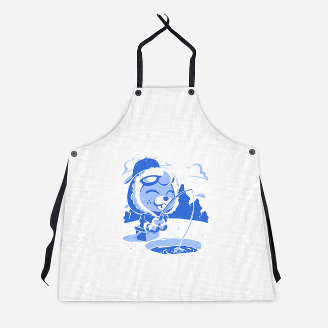 Winter Fishing-Unisex-Kitchen-Apron-estudiofitas