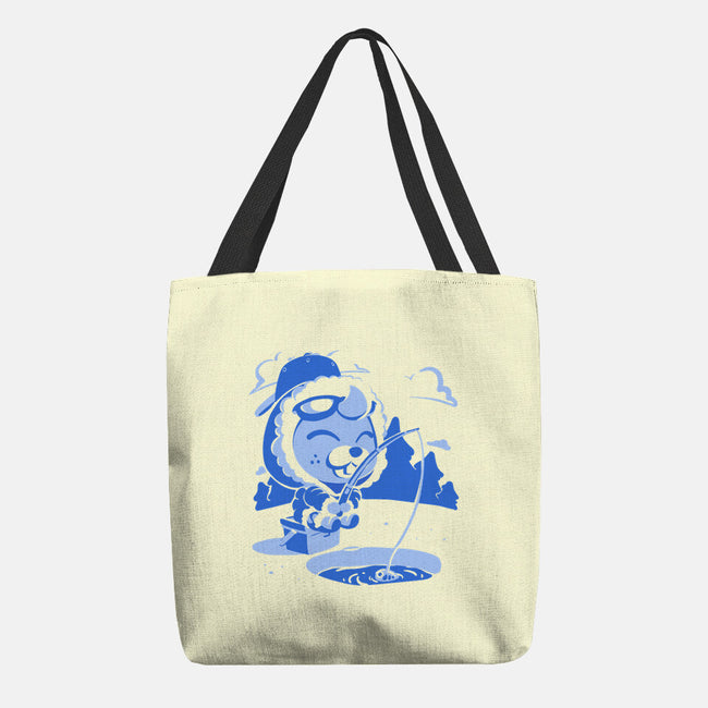 Winter Fishing-None-Basic Tote-Bag-estudiofitas