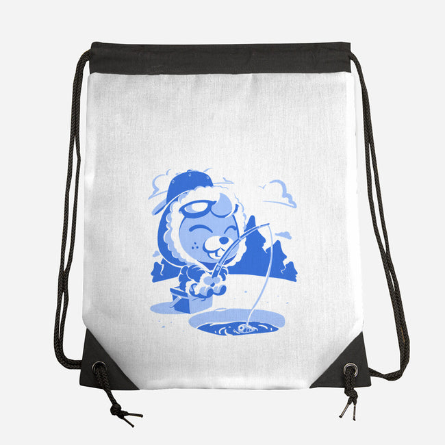 Winter Fishing-None-Drawstring-Bag-estudiofitas