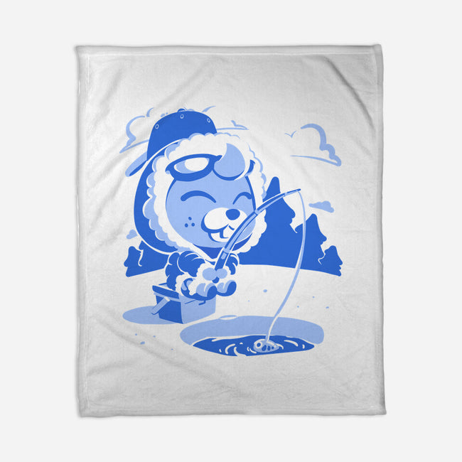 Winter Fishing-None-Fleece-Blanket-estudiofitas