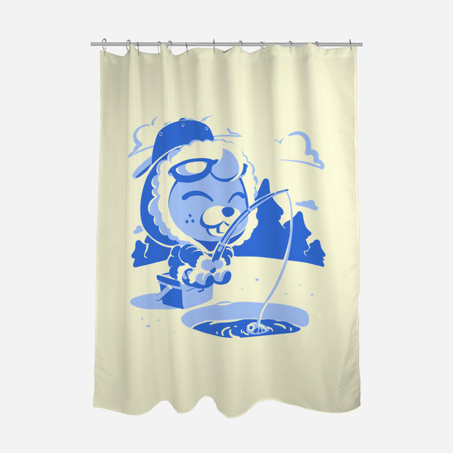 Winter Fishing-None-Polyester-Shower Curtain-estudiofitas