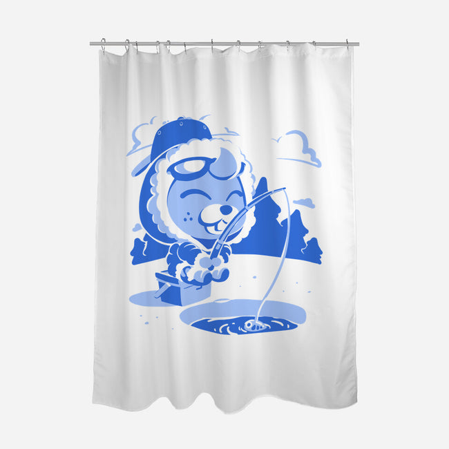 Winter Fishing-None-Polyester-Shower Curtain-estudiofitas