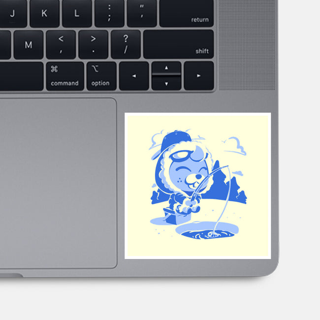 Winter Fishing-None-Glossy-Sticker-estudiofitas