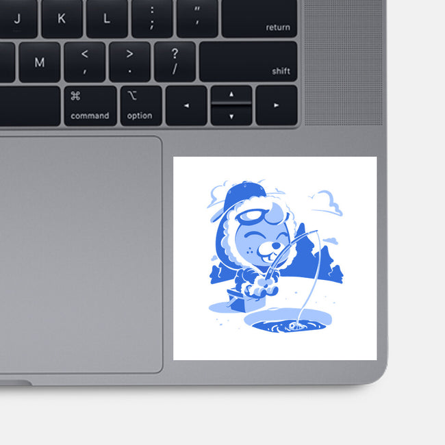 Winter Fishing-None-Glossy-Sticker-estudiofitas
