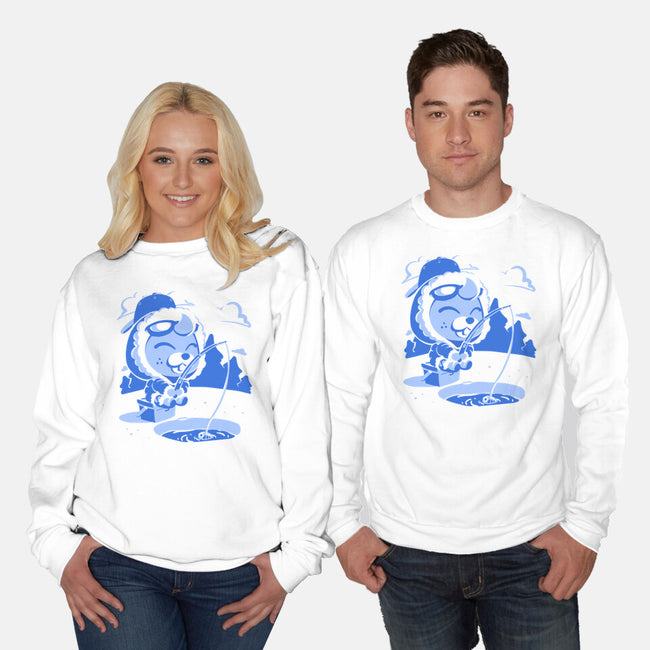Winter Fishing-Unisex-Crew Neck-Sweatshirt-estudiofitas
