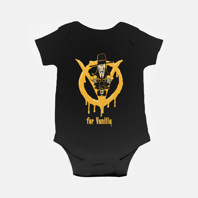 V For Vanilla-Baby-Basic-Onesie-Fritsch