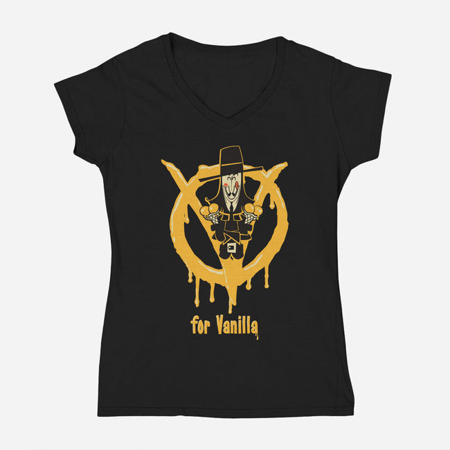 V For Vanilla-Womens-V-Neck-Tee-Fritsch