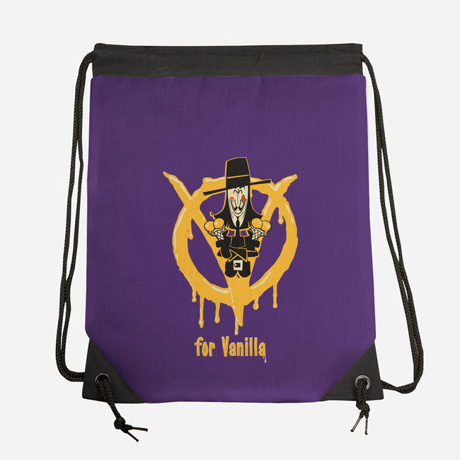 V For Vanilla-None-Drawstring-Bag-Fritsch