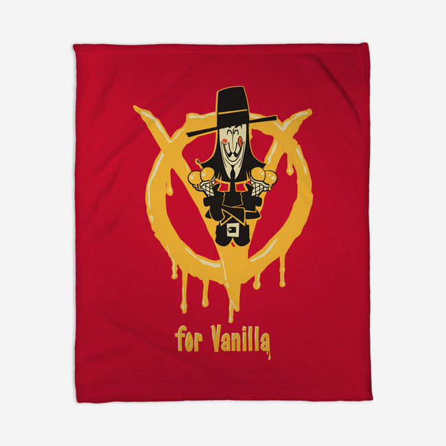 V For Vanilla-None-Fleece-Blanket-Fritsch