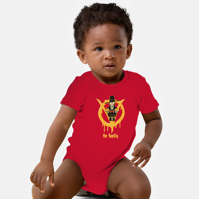 V For Vanilla-Baby-Basic-Onesie-Fritsch