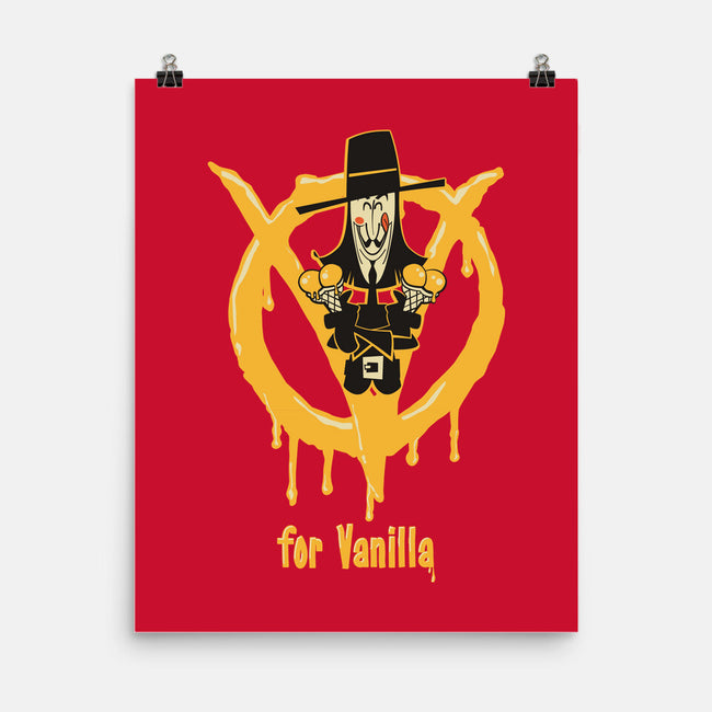 V For Vanilla-None-Matte-Poster-Fritsch