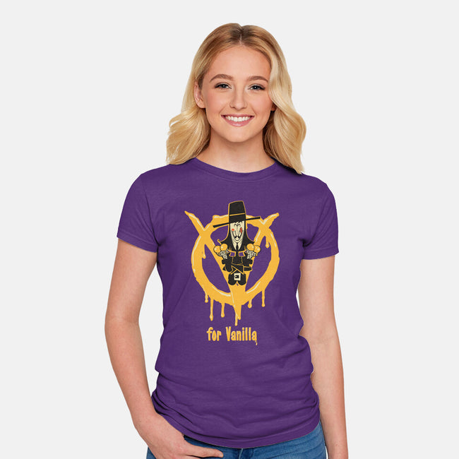V For Vanilla-Womens-Fitted-Tee-Fritsch